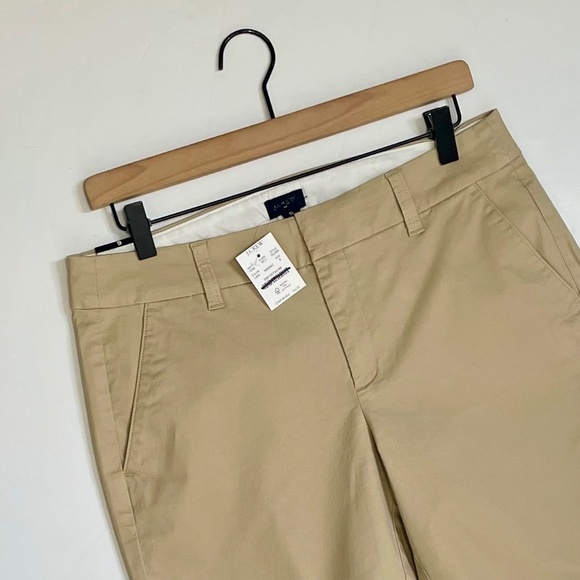 NWT!! J. CREW Factory 9” Frankie Bermuda Chino Shorts Light Khaki Preppy Size 6 - Picture 4 of 16